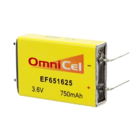 Omnicel ER651625 3.6V 750mAh Prismatic Lithium Battery BL-7PN Utility Telematics ER651625